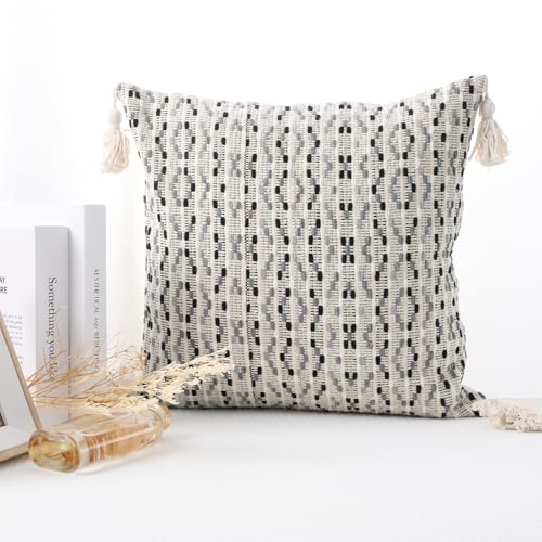 Colorful Boho Throw Pillow Covers 18x18 - Set of 2