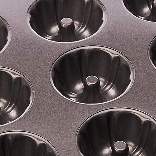 Wilton Perfect Results Premium Non-Stick Mega Mini Fluted Tube Pan, 20-Cavity