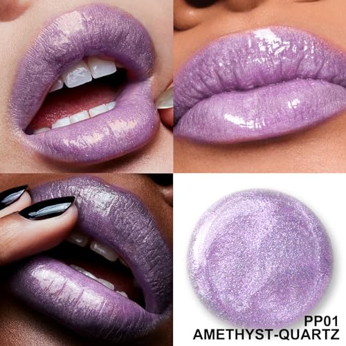 Focallure High Shine Glitter Lip Gloss - Non-Sticky Hydrating Formula