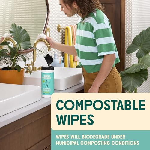 Aunt Fannie's Natural Cleaning Vinegar Wipes - Bright Lemon, 35 Count