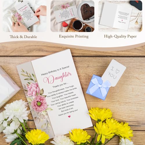 Heartfelt Birthday Card for Daughter | Poetic Floral Design