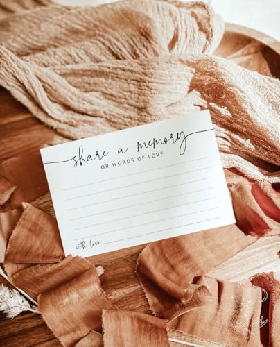 Share a Memory Cards - 50 Pack, 4x6 Minimalist Keepsake for Events