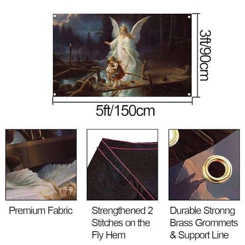 Funny Guardian Angel 3x5 ft Tapestry for Home & Events