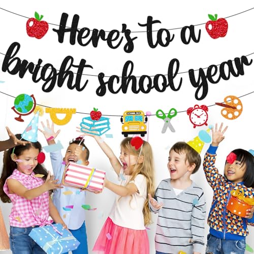 Bright School Year Banner - Welcome Back Party Decorations