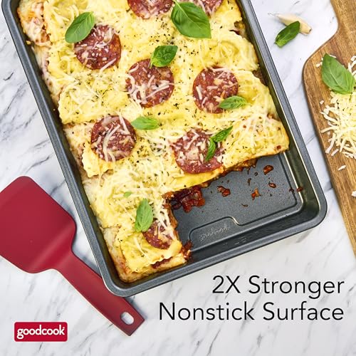 GoodCook PRO Nonstick Oblong Baking Pan, 9x13-Inch, Gray