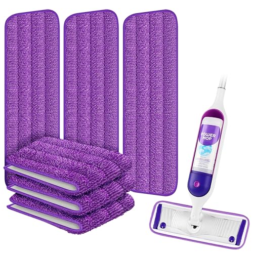 ARSUK Reusable Microfiber Mop Pads for Swiffer PowerMop - 6 Pack