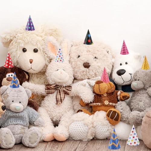 40 Mini Birthday Hats for Stuffed Animals & Pets - Party Decorations