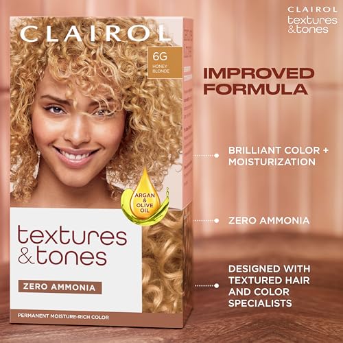 Clairol Textures & Tones Permanent Hair Dye, 1B Silken Black