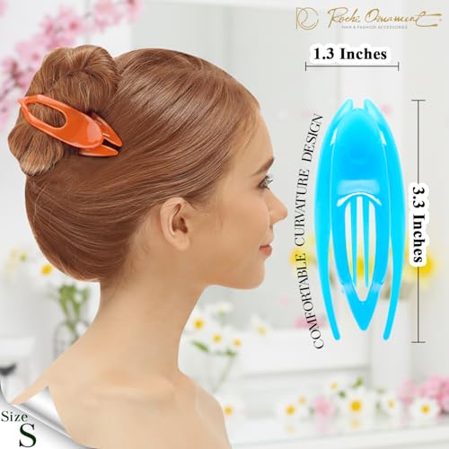 RC ROCHE 6-Piece Flat Claw Clips – No-Slip Duckbill Hair Clips for Styling