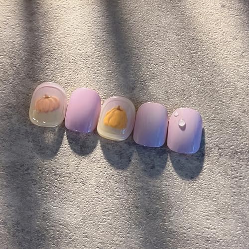 LYLYNB 5D Embossed Pumpkin Nail Stickers Fall Thanksgiving Decals
