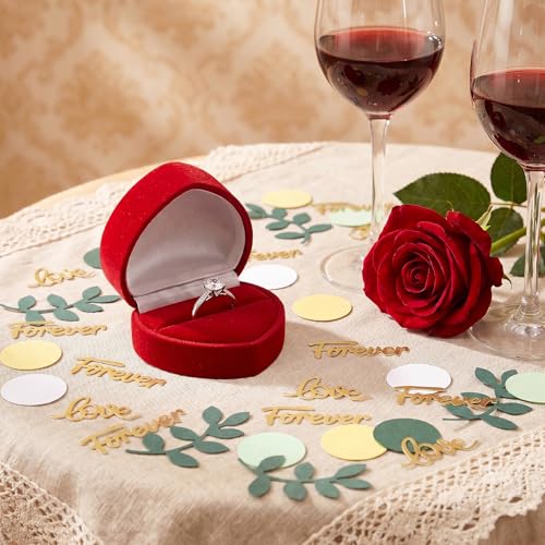 300PCS Sage Green Wedding Table Confetti Set - Love & Forever