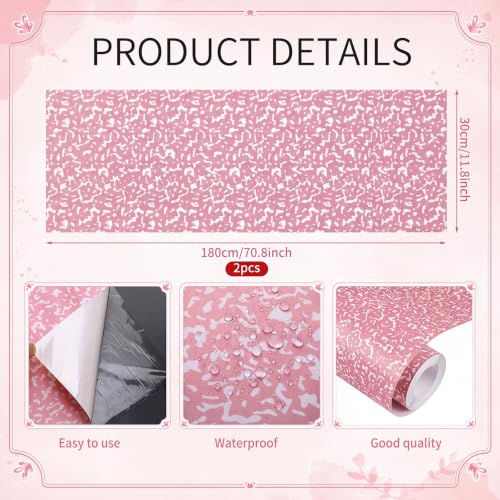 Pink Teacher Desk Skirt Wrap with Smile Face Banner - 71"x24"