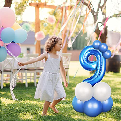 OFFCUP 40 Inch Navy Blue Number 3 Foil Balloon Birthday Party Decoration