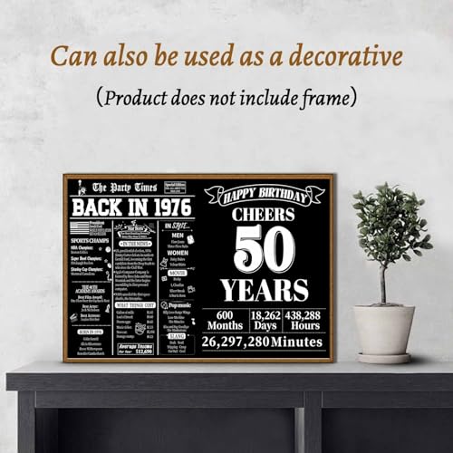 50th Birthday Card - Vintage Retro Design for Him & Her