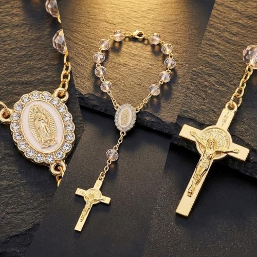 Car Rosary Rearview Mirror Hanger Elegant Symbolic Pendant Ornament