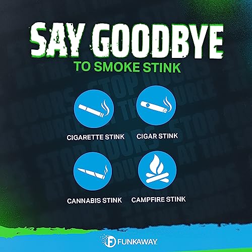 FunkAway Smoke Odor Eliminator Spray 3.4 oz (Pack of 2) - Instantly Refresh Air