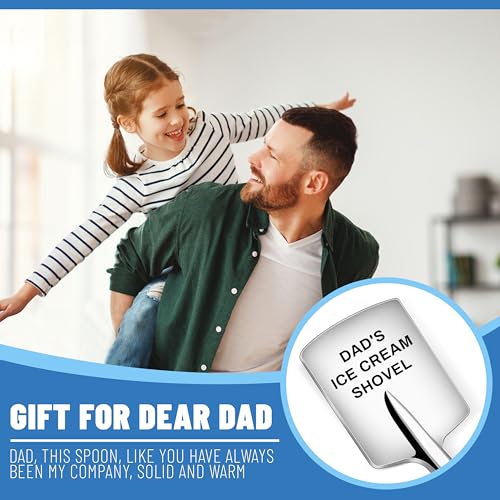 Dad's Ice Cream Shovel - Unique Stainless Steel Gift for Fathers