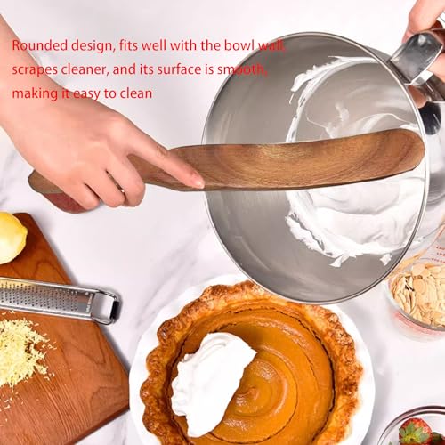 Wooden Spurtle Spatula for Sourdough & Jar Mixing - Ergonomic Design