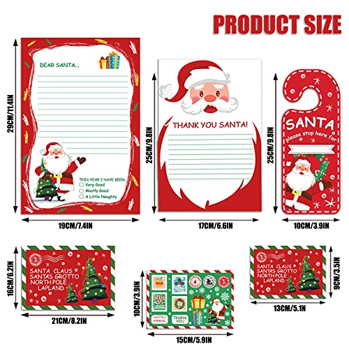 14-Piece Letter to Santa Kit for Christmas Wishes & Fun