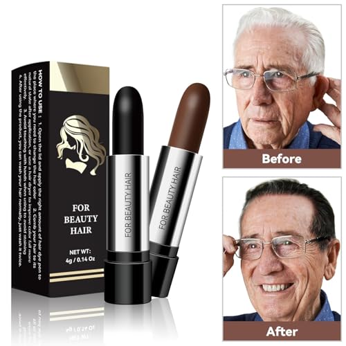 BEUKING Disposable Hair Dye Pen - Black Root Touch Up & Color Stick