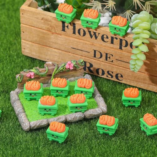 42Pcs Mini Resin Dumpster Fire Figurines - Motivational Desk Accessories