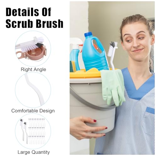 36-Piece Kitchen Scrub Brush Set - Right Angle Cleaning Brushes