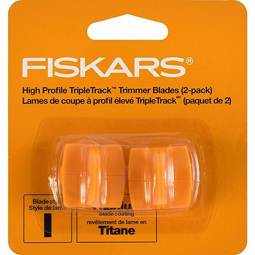 Fiskars TripleTrack Titanium Trimmer Replacement Blades Style I 2-Pack