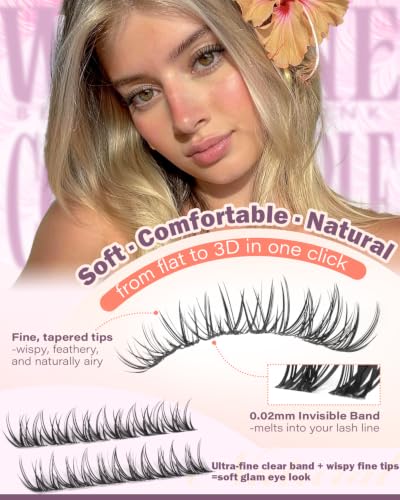 Wispy Lash Clusters Natural Eyelash Extensions 9-12mm