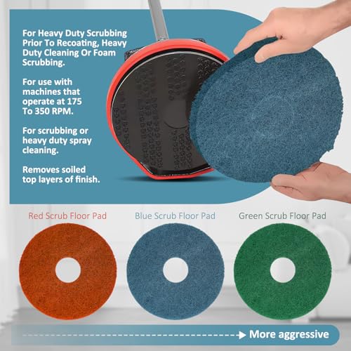 12" Blue Scrub Pad Replacement for Oreck Orbiter & Ultra Orbiter