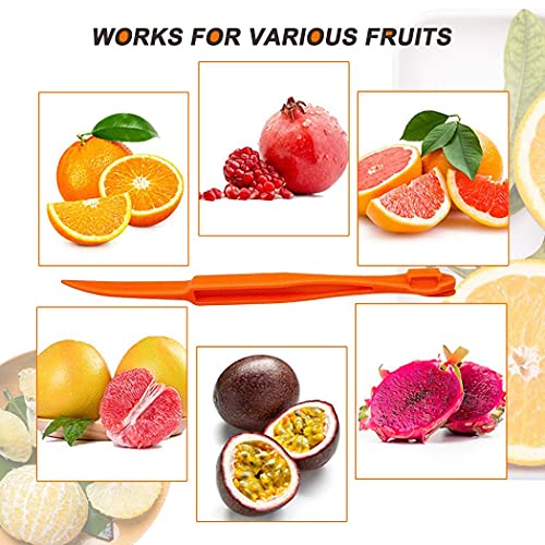 Cosmer Plastic Orange Peeler Tools - Citrus Fruit Slicer Set