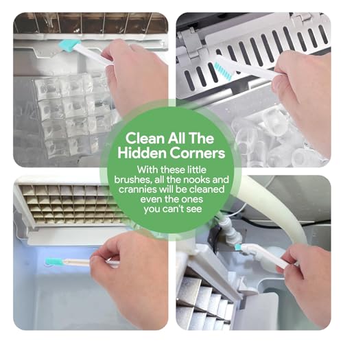 14-Piece Ice Machine Cleaning Brush Kit with 55-Inch Drain Pipe Cleaners