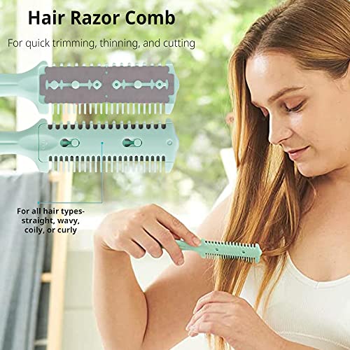 Soft 'N Style Haircut Razor Comb 3 Pack Double Sided Hair Styling Tool
