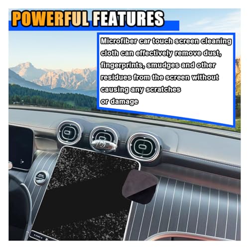 KITUREK Square Microfiber Car Touch Screen Cleaner Cloth