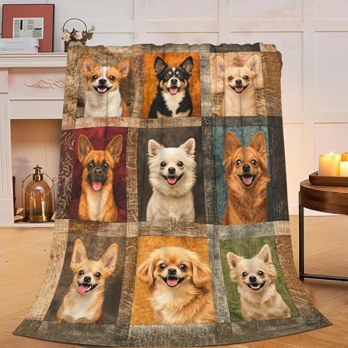 Super Soft Flannel Chihuahua Throw Blanket - Cozy & Warm 50"x40"
