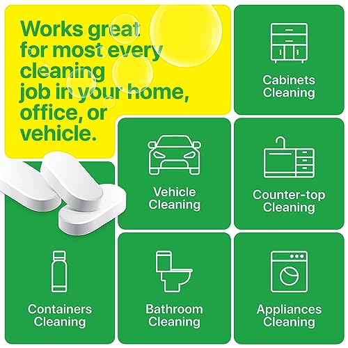Multipurpose Eco-Friendly Cleaning Tablets - Aloe Scented, 12 Pack