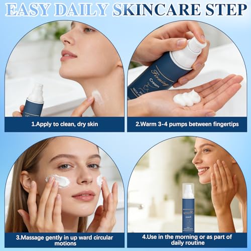 Firming Night Cream with Hyaluronic Acid - 2PCS Face and Neck Anti-Wrinkle Moisturizer