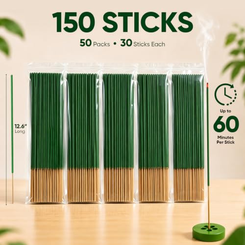 Orlixynora Citronella Mosquito Repellent Incense Sticks - 150 Count