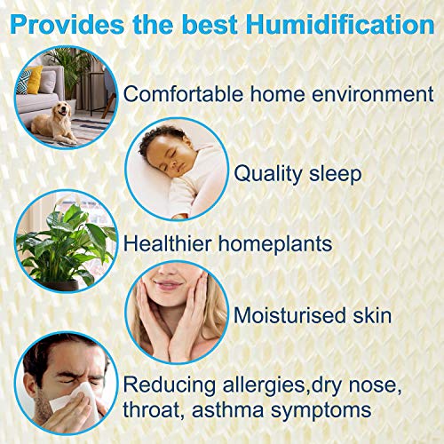 HQRP WF813 Humidifier Wick Filter Replacement, 2-Pack for Honeywell & Duracraft