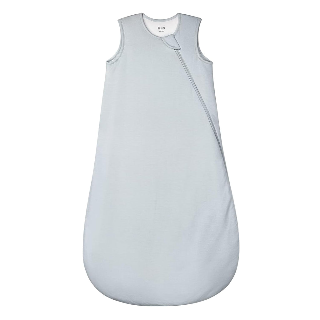 Supersoft Rayon Bamboo Sleep Sack | 1.0 Tog Unisex Baby Wearable Blanket 0-6 Months - Gray