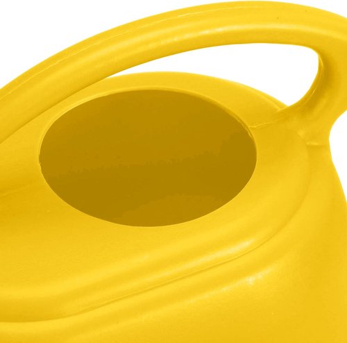 Fasmov 1-Gallon Plastic Watering Can - Bright Yellow Color for Easy Plant Care