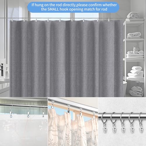 Stainless Steel Curtain Clips Hooks - 25 Pack for Hanging Lights & Decorations