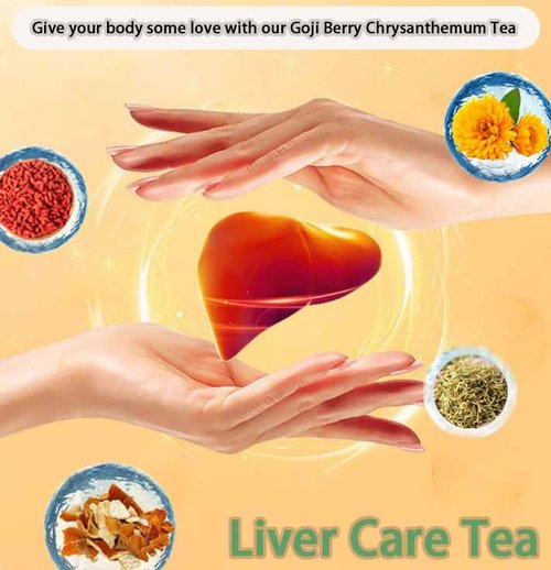Goji Berry Chrysanthemum Tea, Dandelion Wolfberry Tea for Liver Health, Liver Detox Clear the Liver and Improve Eyesight 150g(1box,15 Bags) (2)