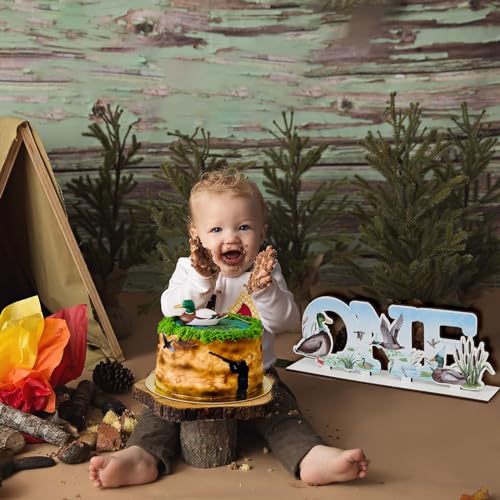 Mallard Duck Table Centerpiece for 1st Birthday Party