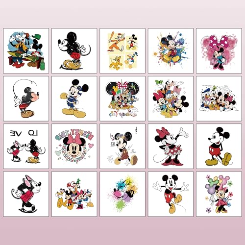 20pcs Mickey Mouse Temporary Tattoos Party Favors Stickers