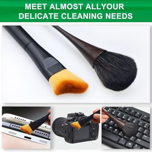 2 Pack Microfiber Dusting Brush Kit for Delicate Cleaning