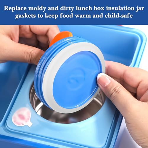 6-Pack Silicone Seal Gaskets for OmieBox - Leakproof Lid Replacement