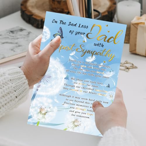 Heartfelt Sympathy Card for Loss of Dad - Card-248, Condolence Gift
