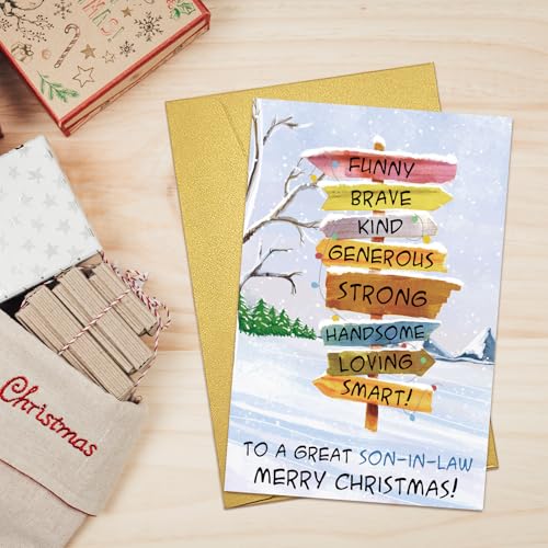 Funny Christmas Card for Son-in-Law - Supoeguk Holiday Greeting