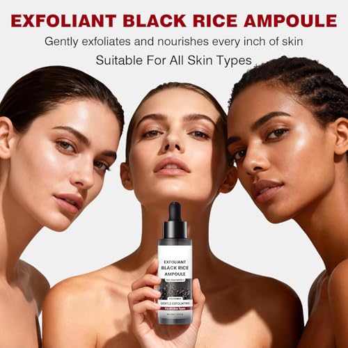 Black Rice Exfoliating Face and Body Ampoule Serum with Hyaluronic Acid