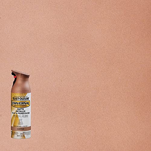 Rust-Oleum Universal All-Surface Metallic Spray Paint, 11 oz, Matte Copper